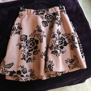 Velvet flower skirt